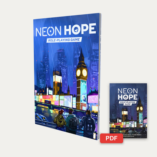 NEON HOPE RPG book and PDF